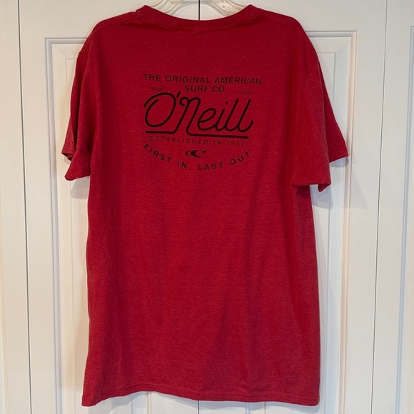 O'Neill Vibrant Red Short Sleeve Tee Size XL - Picture 5 of 10